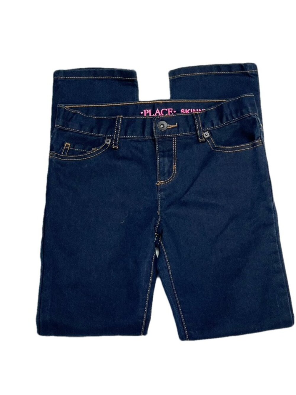 The Childrens Place Skinny Fit Dark Blue Denim Jeans For Girls Size 10